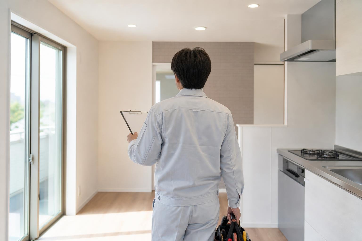 完成後の住まいを点検するイメージ