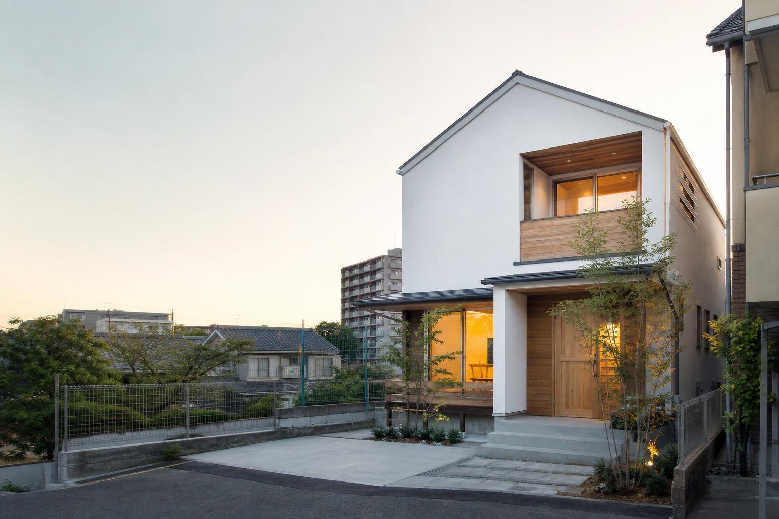 自然光が入る現代的な住宅の外観イメージ